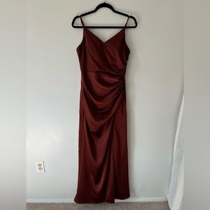 Revelry Rory dress terracotta rust 8